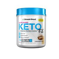 Ground-Based Nutrition Keto Protein - Keto Fit - Plant Based Organic Ketogenic Protein with MCT Oil | Burn Fat, Increase Ketones, Boost Metabolism | Vegan - No Sugar