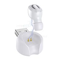 Aicare T1 Mini Singel Bluetooth Earbud Smallest Wireless Invisible Headphone with 3 Hour Playtime,2 x Magnetic USB Chargers,V4.2 Wireless Headphones with Mic for iPhone and Android (White)