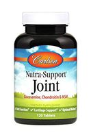 Carlson - Nutra-Support, Glucosamine Chondroitin & MSM, Joint Function, Cartilage Support & Optimal Wellness, 120 tablets