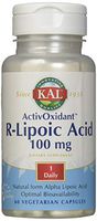 Kal 100 Mg R-lipoic Acid Activoxidant Tablets, 60 Count