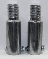 2 PC - Metal Threaded Handle Tips For 3/4" Pole. (Buy 3 Get 1 Free) Extension Pole Tip - Threaded Tip Replacement - Ultra Threaded Tip Repair Kit - Metal Thread Tip - Mop & Broom Head Threaded Tip