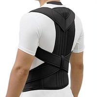 Back Brace Posture Corrector for Men and Women, Fully Adjustable Back Support Brace for Improves Posture, Hunchback, Slouching and Provides Lumbar Support for Lower and Upper Back Pain (Black - XL)