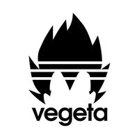 So Cool Stuff Super Saiyan Vegeta - Vinyl 5.5" tall (color: BLACK) decal laptop tablet skateboard car windows sticker