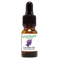 GreenHealth Lavender – 1/3 fl oz (10 ml) Glass Bottle w/Glass Dropper – 100% Pure Essential Oil