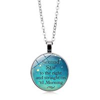 Summer Love Dreamy Starry Nebula Space Galaxy Universe Necklace Glass Ball