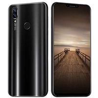 6.1 Inch Ultrathin HD Screen Smartphone Android 6.0 Quad-Core 1GB+8GB GSM WiFi Dual SIM 8.0MP Smart Cellphone Resolution 1280X720P (Black)