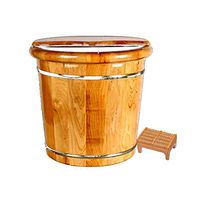 Foot Tub for Soaking Feet,Foot Bath Tub,Thicken Wooden Tub,Foot Spa Wooden Tub,Solid Wood Foot Basin,Solid Wood Foot Soaking Barrel