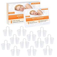 Breathing Relief Nasal Dilator - Pack of 12 Large Size Hard Silicone Cone Vents, Anti Snoring Nose Vents - Simple Snoring Solution for Nasal Breathers - by Mobi Lock Beauty