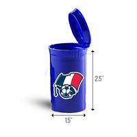 France Flag Football Ball First Aid Case Pill Container ID 6913B