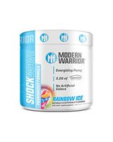 Modern Warrior Shockwave, 30 Servings (210 Grams), Energy & Pump Pre-Workout Supplement Powder (210 Grams, Rainbow ICE)