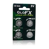 GloFX CR 1620 3v Batteries - 4 Pack - Button Coin Lithium Watch Battery Key fob CR1620