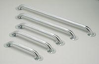 Medline MDS86016CHR Knurled Grab Bar, 16", Chrome (Pack of 3)