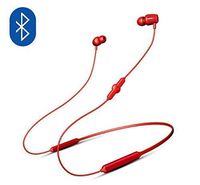 NatoGears 48 Hours Playtime IPX5 Sport Neckband Headphones Earbuds Waterproof Headphones for Sports and Gyms (Red)