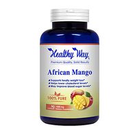 Healthy Way Best African Mango Cleanse (Non-GMO & Gluteen Free) Extra Strong Fat Burner Fat Weight Loss Diet Pills - USA Made