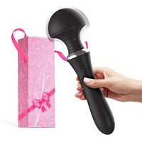 Upgraded Personal Massager Acvioo Wand Massager with 12 Vibration Modes, Whisper Quiet, Electric Powerful Cordless Rechargeable Waterproof Handheld Massager for Neck Foot Back Body Deep Tissue Muscle