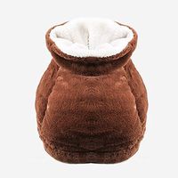 MOXIN Foot Warmer, 2 Temperature Settings, Washable, Heightening Design, Feet Warmers, for Cold Feet in Winter, Chronic Pain Relief,Brown
