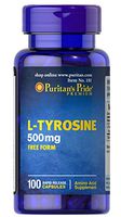 Puritan's Pride L-Tyrosine 500 mg-100 Capsules