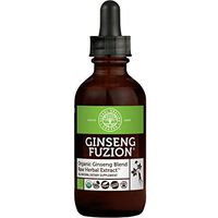 Global Healing Center Ginseng Fuzion Organic Raw Herbal Extract Promotes Energy and Reduces Stress, 2 Fl oz