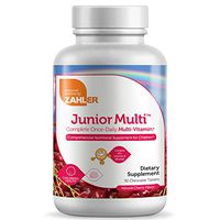 Zahler Junior Multi, Chewable Multivitamin for Kids, Great Tasting Kids Multivitamin, Certified Kosher (90 Chewable Tablets)