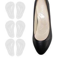 Arch Support Insoles for Flat Feet, Plantar Fasciitis, Relieve Pain for Women and Men - 6pcs(Transparent)