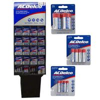 Batteries AC Delco 160 Count Display Heavy Duty 5 Assorted Styles