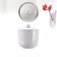 donfohy Soup cup, steaming pot, a bowl of stew pot, stew, steamed small, man-made porcelain, cutlery sets fast food steaming pot soup cup, soup cup cutlery, tableware slow cooker,