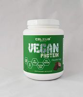 Celzius Nutrition Vegan Pea Protein - Plant-Based Protein - Dairy, Lactose, Soy & Whey Free - 22g Protein in One Serving - Chocolate Flavored