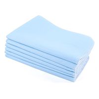 Incontinence Bed Pad, Adults Reusable Washable Bed Pad an Absorbent Pad Quilted Waterproof Incontinence Pad Blue & White for Seniors,Baby,Kids,Pets,Medical(45 x 60cm) (6 Set)