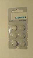 Siemens Click Dome 4mm Open For RIC Hearing Aids - 6 Domes Each