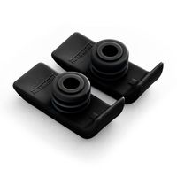 1 Pair Durable Ski Glides for Drive Walkers (Black)