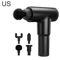Fascia Gun Muscle Massage Gun Electric Muscle Relaxer Fitness Shock Gun Deep Vibration Relaxation Gun (Black)