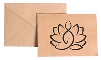 Yoga Lotus Stationery Note Card Set