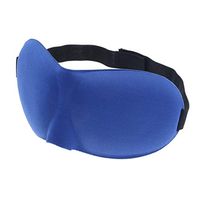 Adults 3D Travel Sleeping Eyepatch Eyemask Rest Nap Aid Cover Shade Blindfold - Comfortble - for Home or Office - Blue