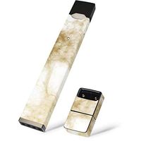 Skinit Decal Wrap for Juul E-Cigarette - Officially Licensed Skinit Originally Designed Gold and White Marble Design