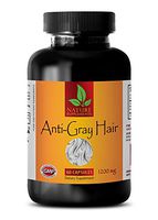 Rejuvenation for Men - Anti-Gray Hair 1200 Mg - Nettle Bulk - 1 Bottle (60 Capsules)