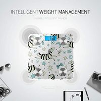 LYAOE Bluetooth Body Fat Scale Funny Zebras Smart Wireless Scale with LCD Display Measuring Body Weight Bmi and Health Digital Scale