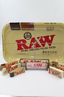 Super Raw Bundle-raw Rolling Paper King & 1.25 1 1/4 Size Combo Tray