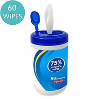 75% Alcohol Wet Wipes Disinfectant Wipes 60 Sheets/Pack Portable Antiseptic Cleaning Sterilization Wipes Wet Wipes for Tourism, Hotel, Restaurant, Home, Office, Car (One Packs)