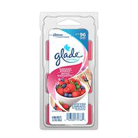 Glade Wax Melts Air Freshener, Scented Candles with Essential Oils for Home and Bathroom, Fresh Berries, 6 Count
