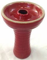 Ceramic Funnel Hookah Bowl, Red