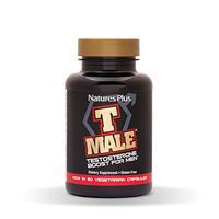 NaturesPlus T Male - 60 Vegetarian Capsules - Natural Testosterone Boost For Men - Promotes Muscle Gain, Stamina & Sexual Health - Mood Enhancer - Gluten-Free - 30 Total Servings