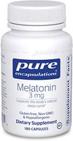 Pure Encapsulations - Melatonin 3 mg - Hypoallergenic Supplement Supports The Body's Natural Sleep Cycle - 180 Capsules