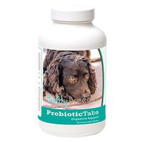 Healthy Breeds Dog Probiotic & Digestive Support Tablets for American Water Spaniel - Over 200 Breeds - for Gas Diarrhea & Constipation - 60 Chewable Tablets
