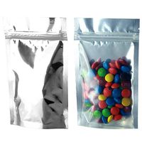 Smell Proof Barrier Bags - Zipper w/Heat Seal - 100 Bags (Silver & Clear, 1/4 Ounce)