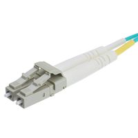 10 Gigabit Aqua OM4 Fiber Optic Cable, LC/LC, Multimode, Duplex, 50/125, 3 Meter (10 Foot)