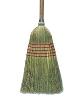 #1 Janitor Broom 100% Corn 5 Sews/ Black Handle (BR10003BW) Category: Warehouse Brooms