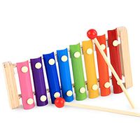 Knock piano for Babyies，Wooden Educational Knock On The Piano Help Children's Intelligence Toys Hand Knock Xylophone Music Instrument（Boens）