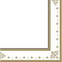 Stafford Gold 3-Ply Beverage Napkins
