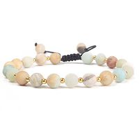 Adjustable Matte Beads Anxiety Diffuser Bracelet Unisex with Turquoise - Meditation,Relax,Healing,Aromatherapy