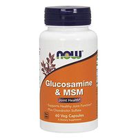 NOW Supplements, Glucosamine & MSM plus Chondroitin Sulfate, 60 Count Veg Capsules